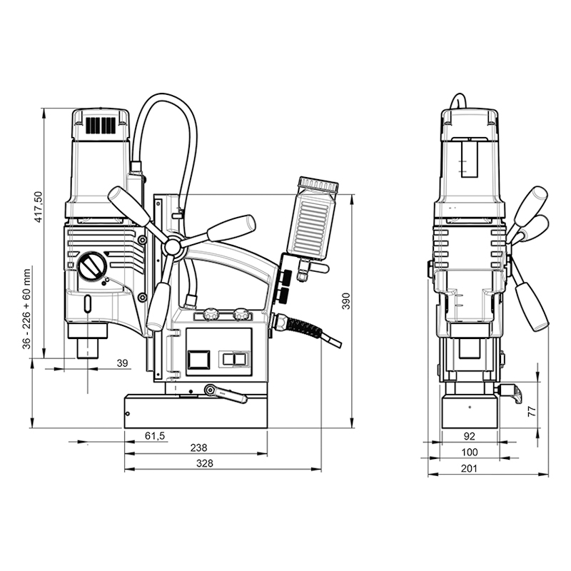 Perceuse magnétique ALFRA ROTABEST RB 50 B RL-E