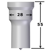 Poinçon rond n°1 Ø 4,0 à 28,0 mm