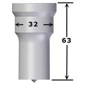 Poinçon rond n°2 Ø 4,0 à 32,0 mm