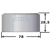 Matrice carrée N°11GK de 20,2 à 35,7 mm