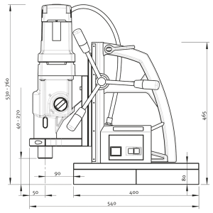 Perceuse magnétique Rotabest RB 130 B capacité Ø 130 mm