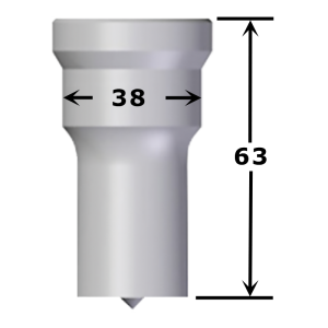 Poinçon oblong N°9004 maxi 20 x 35 mm