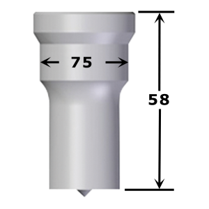 Poinçon carré N°12GK de 36 à 49 mm