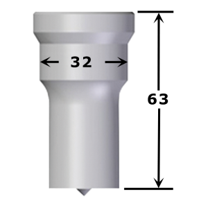 Poinçon carré N°5 de 14 à 22 mm