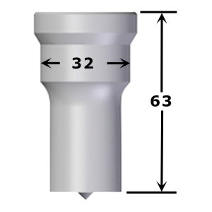 Poinçon oblong N°5 maxi 22 x 31 mm