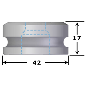 Matrice oblongue n°MALFOB maxi 20,0 x 24,0 mm