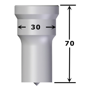 Poinçon rond n°PM2 Ø 15,5 à 30 mm