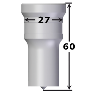 Poinçon rond N°PROP Ø 7,0 à 27,0 mm