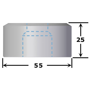 Matrice ronde n°MV55 Ø 26,2 à 32,7 mm